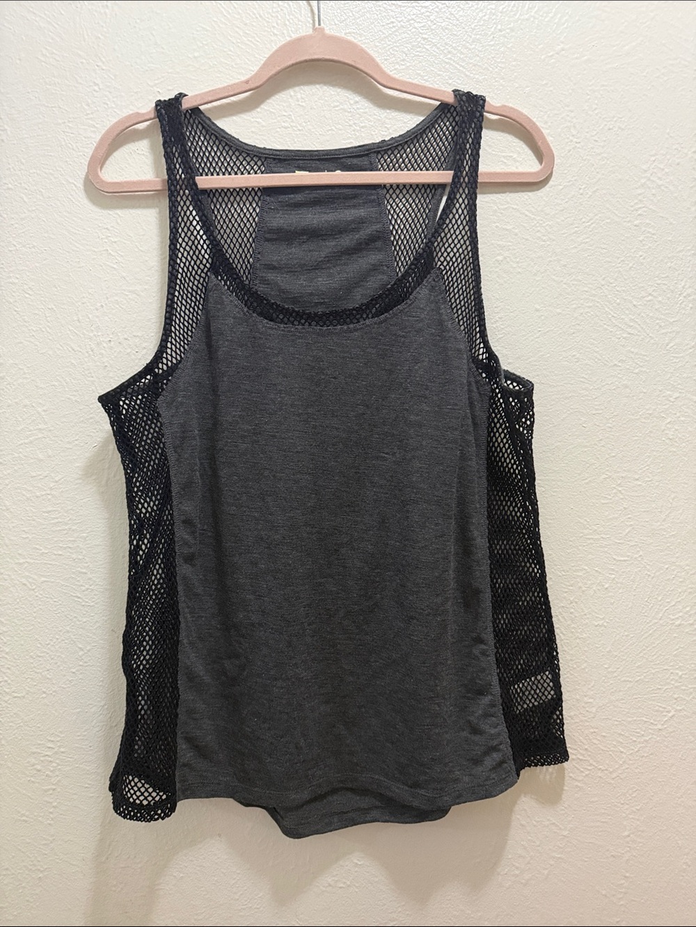Xersion Charcoal Front Tank with Black Mesh Sides
